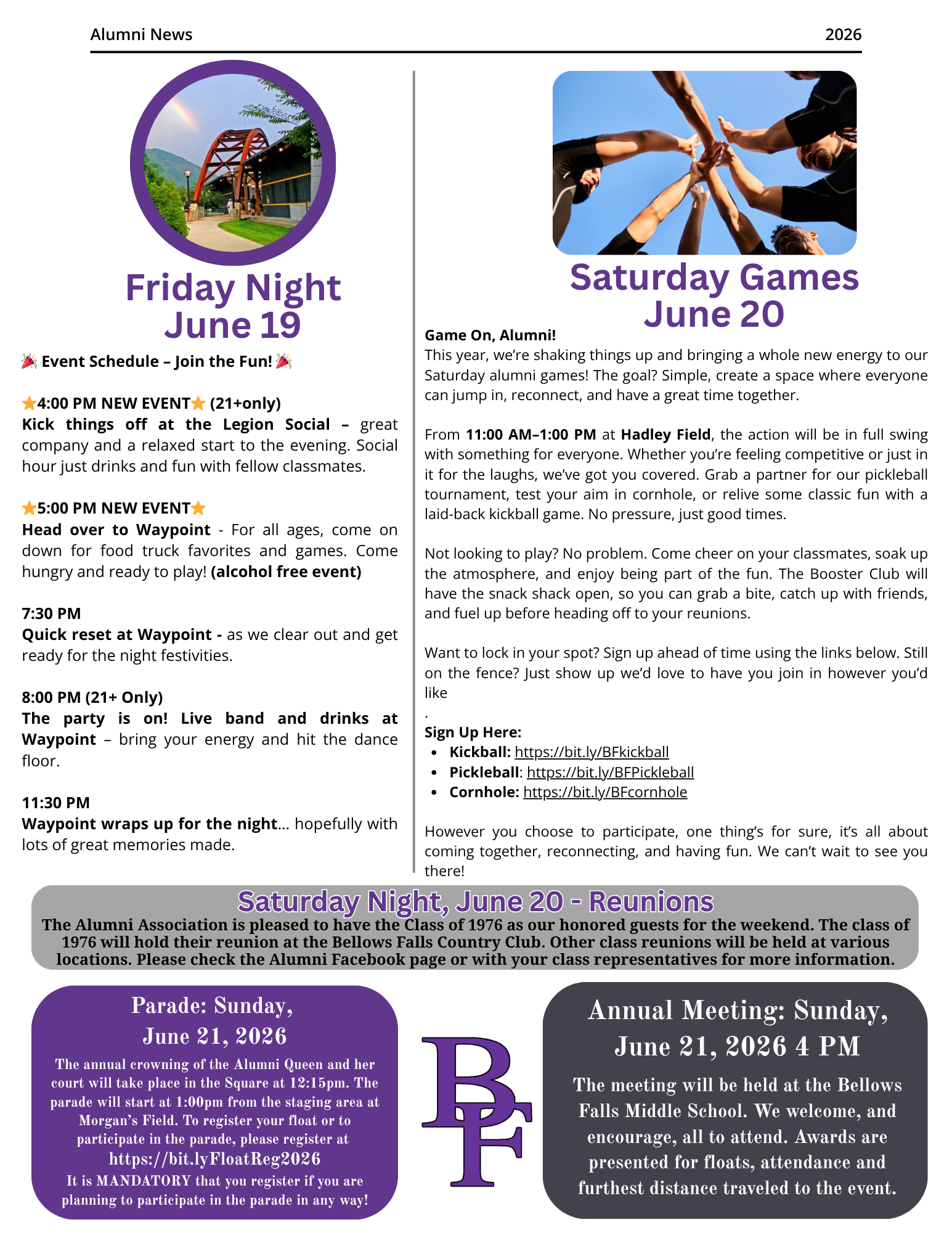 2026 Alumni Newsletter